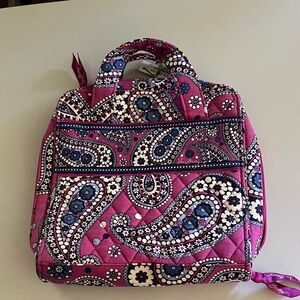 Vera Bradley Boysenberry Purple and Blue Paisley Tech Organizer